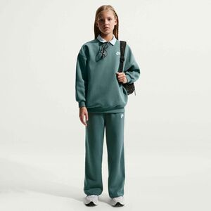 Nike G Nsw Club Flc Ovrszd Crew Lbr - mineral slate/mineral slate/white