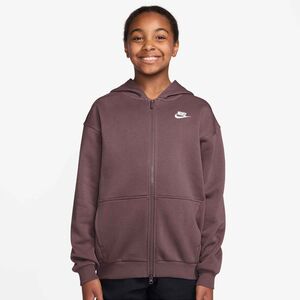 Nike G Nsw Club Flc Ovrszd Fz Lbr - tattoo/white