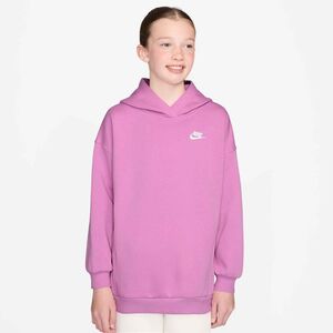 Nike G Nsw Club Flc Ovrszd Po Hdy - lt magenta/lt magenta/white