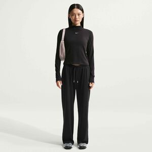 Nike W Nsw Nk Chll Knt Mock Tee - black/white