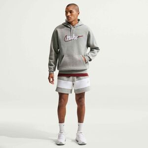 Nike M Nk Club Bb Hoodie Ctb - dk grey heather/lt smoke grey/white