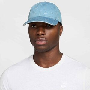 Nike U Nk Club Cap U Cb Denim Aop L - aegean storm/thunder blue/white