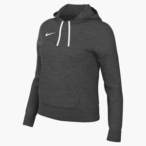 Nike W Nk Park26 Flc Po Hoodie - charcoal heathr/white