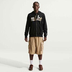 Nike M Nk Club Bb Fz Hood Ctb - black/black/sail