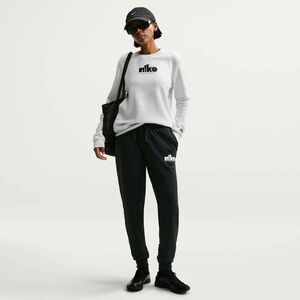 Nike W Nsw Club Flc Std Gx Crew - birch heather/htr/black