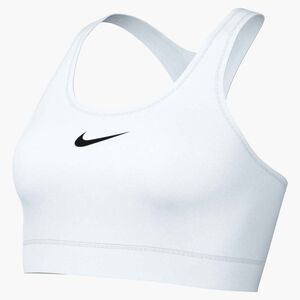 Nike W Nk Swsh Med Spt Unpadded Bra - white/black