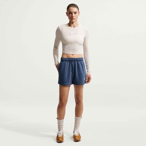 Nike W Nsw Phoenix Ss Tee Cc - lt orewood brn/summit white/mystic