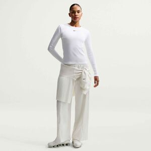 Nike W Nsw Ls Tee Rib Tight - white/black