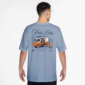 Nike U Nsw Tee Lse Cafe Swoosh Van - work blue