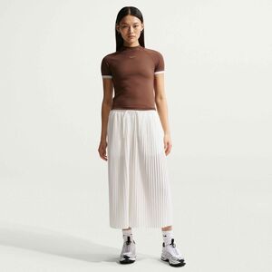 Nike W Nk Ss Fitted Top Gls - lt chocolate