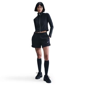 Nike W Nsw Phnx Flc Mr Std 4In Shrt - black/sail