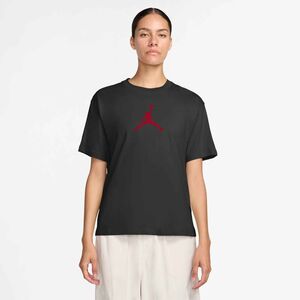 Nike W J Jumpman Ss Gf Tee Hbr 2 - black/gym red