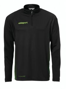 Uhlsport SCORE 1/4 ZIP TOP - schwarz/fluo grn
