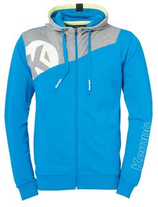 Kempa CORE 2.0 KAPUZENJACKE - kempablau/dark grau melan