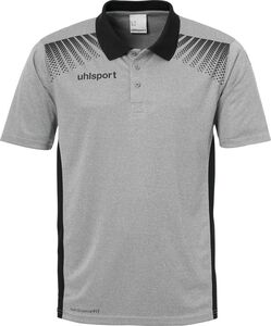 Uhlsport GOAL POLO SHIRT - dark grey melange/schwarz