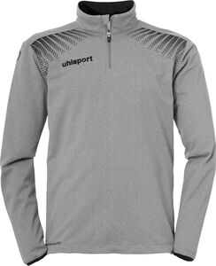 Uhlsport GOAL 1/4 ZIP TOP - dark grey melange/schwarz