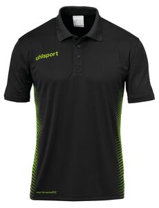 Uhlsport SCORE POLO SHIRT - schwarz/fluo gr�n