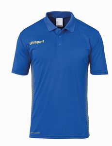 Uhlsport SCORE POLO SHIRT - azurblau/limonengelb
