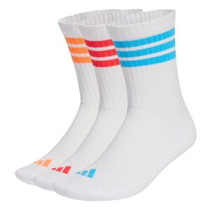 adidas 3S Ess C Crw 3P - white/luor/lucred