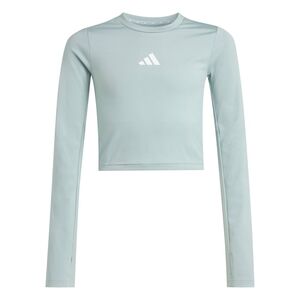 adidas Jg Tf Crop Ls - wosa/white