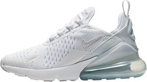 Nike Nike Air Max 270 Big Kids Shoes - white/white-metallic silver