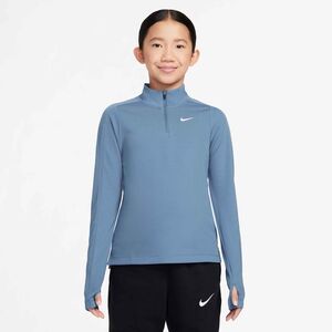 Nike Nike Girls Dri-Fit Long-Sleeve 1/4 - work blue/white
