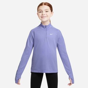 Nike Nike Girls Dri-Fit Long-Sleeve 1/4 - light thistle/white