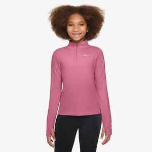 Nike Nike Girls Dri-Fit Long-Sleeve 1/4 - peony/white
