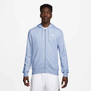 Nike Nike Club MenS Full-Zip Fleece Hoo - hydrogen blue/hydrogen blue/white