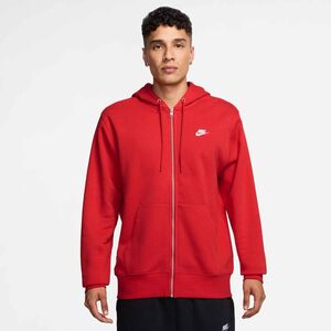Nike Nike Club MenS Full-Zip Fleece Hoo - university red/university red/white