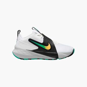 Nike Nike Team Hustle D 12 Big Kids Bas - white/topaz gold-black-clear emeral