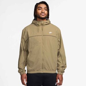 Nike Nike Club MenS Hooded Jacket - parachute beige/lt khaki/black/whit