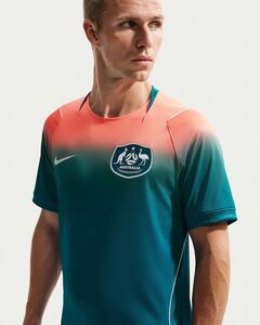 Nike Aus M Nk Df Jsy Ss Stad Aw - bright spruce/orange pulse/white/wh