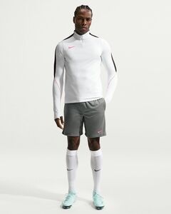 Nike Nike Strike MenS Dri-Fit Soccer Sh - smoke grey/black/hot punch/hot punc