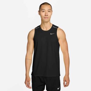Nike Nike Miler MenS Dri-Fit Running Ta - black/reflective silv