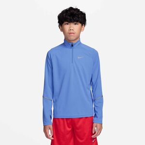 Nike Nike Miler Big Kids Dri-Fit 1/2-Zi - royal pulse/reflective silv