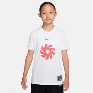 Nike Erling Haaland Academy Big Kids Dr - white/white/hot punch/hot punch