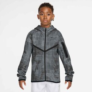 Nike B Nsw Tch Flc Fz Aop - cool grey/iron grey/black