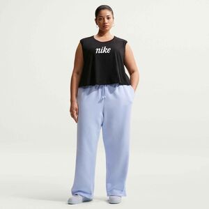 Nike W Nsw Phnx Flc Hr Pant Wide 2 - hydrogen blue/sail