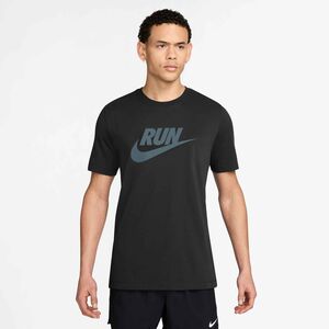 Nike Nike MenS Dri-Fit Running T-Shirt - black/mineral slate