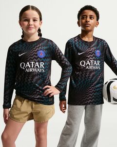 Nike Psg Y Kinder Nk Df Jsy Ls Stad Gk - black/white