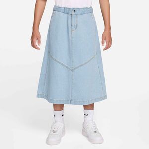 Nike G Nsw Cln Denim Midi Skirt - lt armory blue/lt armory blue