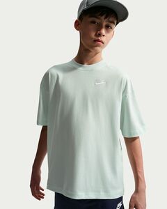 Nike K Nsw Tee Os Emb Futura Lbr - barely green