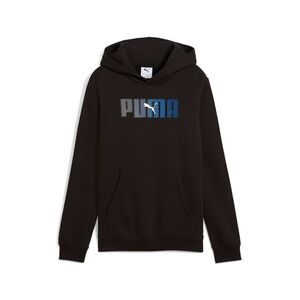 Puma Ess Logo Lab Hoodie Fl B - PUMA BLACK
