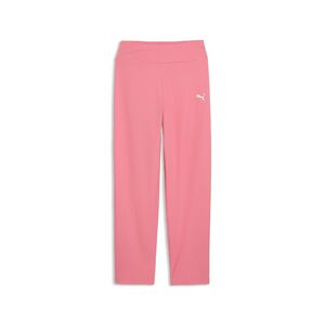 Puma ESS ELEVATED High Waist Straight Leg Rib Pants G - Wild Pink