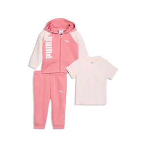 Puma MINICATS Tee, Hooded FZ and Pants Set TR INF - Wild Pink