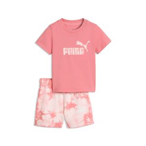 Puma MINICATS ESS TIE-DYE Tee and Shorts Set INF - Wild Pink