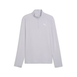 Puma M RUN VELOCITY CLOUDSPUN 1/4 ZIP - Vibrant Silver
