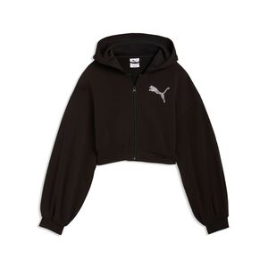 Puma ESSENTIALS GRAPHIC Bedazzled FZ Hoodie TR - PUMA Black