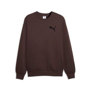 Puma ESS ELEVATED CAT LOGO Relaxed Crew DK - Chocolate Brown
